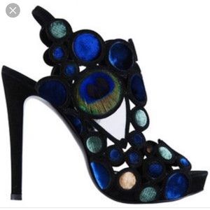 Pierre Hardy blue slingback heels